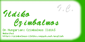 ildiko czimbalmos business card